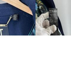 美品 TED BAKER テッドベーカー 無地 秋冬 AW トレンチコート ウール/カシミヤ ネイビー レディース 3【古着】【中古】【送料無料】の画像