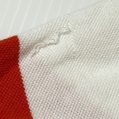 LACOSTE ラコステ 半袖 ラガーシャツ ロゴ刺繍 ボーダー柄 2号 日本製 半袖ポロシャツ マルチカラーの画像