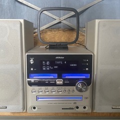 Victor ミニコンポ CD MD カセットテーププレーヤーの画像