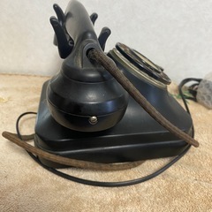 【昭和レトロ】3号自動式卓上電話機　黒電話の画像