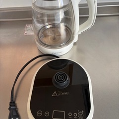 ハゴオギ (HAGOOGI) 電気ケトル 温度調節 ガラス 1.0Lの画像