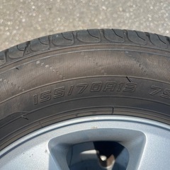 純正ホイール　タイヤ 155/70/R13の画像