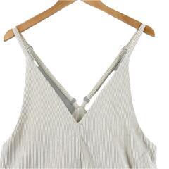 美品 Chou Chou シュシュ コーデュロイ 無地 秋冬 AW サロペット ポリエステル アイボリー レディース F【古着】【中古】【送料無料】の画像