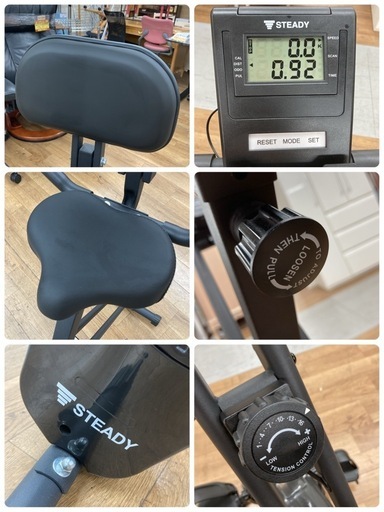S177 ⭐ STEADY ステディー 折りたたみフィットネスバイク エアロバイク USED S177 STEADY ステディー 折りたたみフィットネスバイク エアロバイク USED