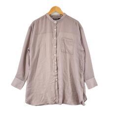 美品 Lila Robe リラローブ バンドカラー 無地 春夏 ...