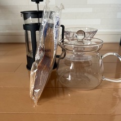 コーヒープレス　ガラスポット　など4点セットの画像