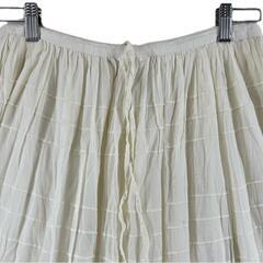 美品 URBAN RESEARCH DOORS アーバンリサーチドアーズ レース 春夏 SS ロングスカート コットン アイボリー レディース 1 ティアード【古着】【中古】【送料無料】の画像