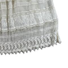 美品 URBAN RESEARCH DOORS アーバンリサーチドアーズ レース 春夏 SS ロングスカート コットン アイボリー レディース 1 ティアード【古着】【中古】【送料無料】の画像