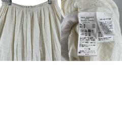 美品 URBAN RESEARCH DOORS アーバンリサーチドアーズ レース 春夏 SS ロングスカート コットン アイボリー レディース 1 ティアード【古着】【中古】【送料無料】の画像