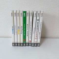 Wii 本体 + リモコン + ソフト10本 セットの画像