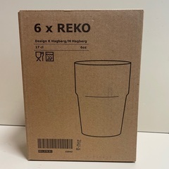 IKEA グラス　REKO ３６個 170mlの画像