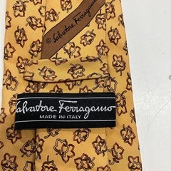 2508-173 エルメス&フェラガモ ネクタイ2本セット ※バラ売り不可 中古の画像