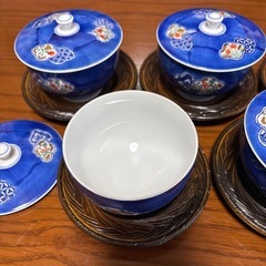 【希少美品】有田焼 鍋島華山 茶器5個セットの画像