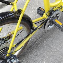 ほとんど新品 20インチ 折り畳み自転車 6段変速の画像
