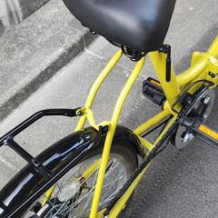 ほとんど新品 20インチ 折り畳み自転車 6段変速の画像