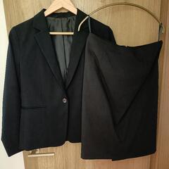 美品 UNIQLO GU スーツ スカート セットアップ 大きいサイズ ネイビー サイズLの画像