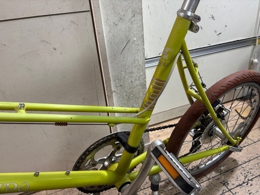 BRUNO ブルーノ　ミニベロ　ライムグリーン 小径自転車 BRUNO ブルーノ ミニベロ ライムグリーン 小径自転車