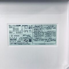 ID:rd24550 【自社配送エリア内限定】日立 HITACHI 冷蔵庫 ファミリー 中古 2017年製 3ドア 315L シルバー ファン式 右開き R-K320GV(S)  【リユース品：状態A】【送料無料】【設置費用無料】の画像