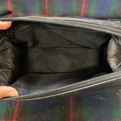 オーストリッチ　ブラック　セカンドバック　ハンドバック　クラッチバックの画像