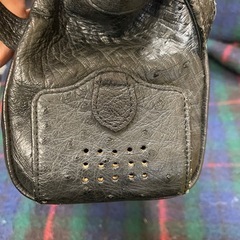 オーストリッチ　ブラック　セカンドバック　ハンドバック　クラッチバックの画像
