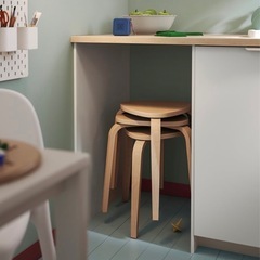 IKEA 　シルレ　スツール　サイドテーブル　の画像