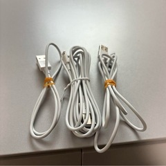 USB Lightningケーブル 0.5m 1m 2m アダプタ付きの画像