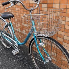 取り引き中　中古整備品　26インチ　オートライト　変速付き　自転車　ブリヂストン　26インチの画像