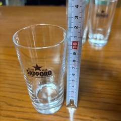 【希少未使用】昭和レトロ SAPPORO DRAFTBEERグラス3個セットの画像