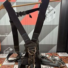 【中古】メーカー・型番不明 フルハーネス ランヤード 第一種 2021年3月製 ワンタッチ式 サイズ不明 墜落防止用器具 新規格【ハンズクラフト佐賀】の画像
