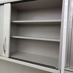 ★リユースのサカイつくば店★TK6070  食器棚 ホワイト H201×D49×W139 クリーニング済みの画像
