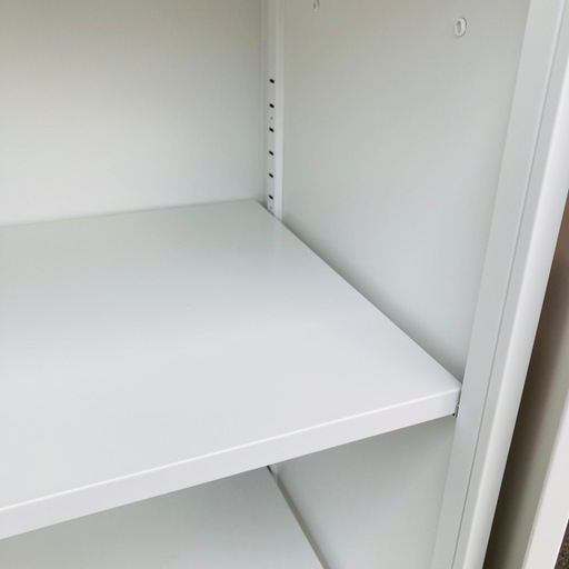 両開き書庫　スチール書庫　収納庫　キャビネット　棚　収納棚　鍵無し　オフィス家具