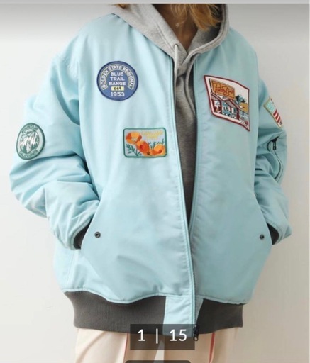 ◆ロデオクラウンズ◆（WEB限定)PATCHES MA-1◆リバーシブル◆SAX◆