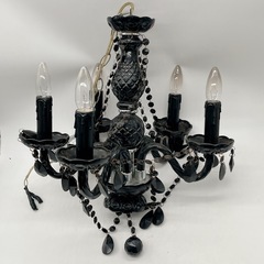 おしゃれシャンデリア ブラック ヴィンテージ インテリア 天井ランプの画像