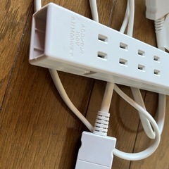Muji ジョイントタップ2点セット（コンセント4口USB1口＋延長コード1m）の画像