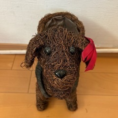 犬のプランター置きの画像