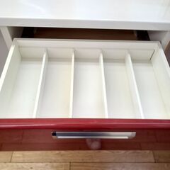 ★リユースのサカイつくば店★TK6072 松田家具 食器棚 ホワイト H205×D50×W118 クリーニング済みの画像