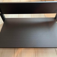ニトリ ブックシェルフ ザッキーのダークブラウンの画像