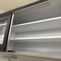 《リユースマン倉敷》キッチンボード木目調ブラウン 食器棚の画像
