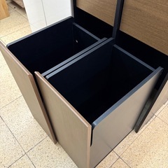 《リユースマン倉敷》ダストBOX 木目調ブラウン ゴミ箱45Lの画像
