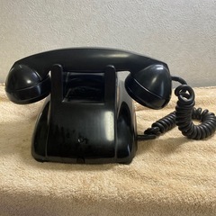 【昭和レトロ】黒電話　4号A自動式　富士通信機製造株式会社　昭和38年の画像
