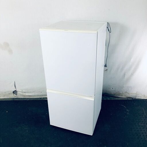 ID:rf00209 アクア AQUA 冷蔵庫 一人暮らし 中古 2017年製 2ドア 157L ホワイト ファン式 右開き AQR-16G(W)  【リユース品：状態B】【送料無料】【設置費用無料】