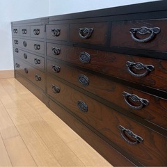 三丸家具工芸　衣装箪笥　和ダンス　二棹の画像