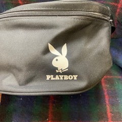 PLAYBOY ボディバッグ ブラック ウエストポーチの画像