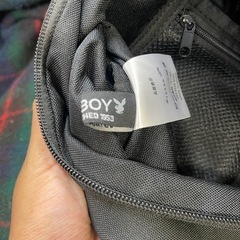 PLAYBOY ボディバッグ ブラック ウエストポーチの画像