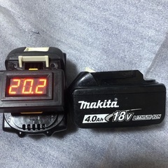マキタ18vバッテリーBL1840、中古品２個の画像