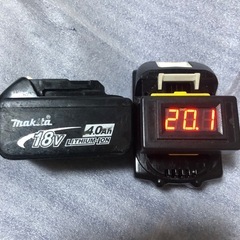 マキタ18vバッテリーBL1840、中古品２個の画像