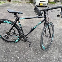 ネクスタイル(Nextyle) ロードバイク 自転車 700x28C (27インチ相当) 軽量アルミフレーム シマノ7段変速 アルミフレーム 60mmディープリム RNX-7007 ホワイトの画像