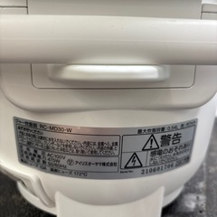 【アイリスオーヤマ 炊飯器】【3合炊き】2021年製★クリーニング済み/6ヶ月保証付き【管理番号10508】野の画像
