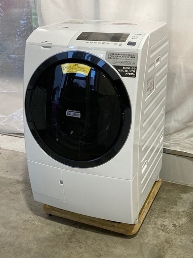 日立 ドラム式洗濯機 ビッグドラム 11kg/6kg BD-SG100CRL 左開き 日本製 風アイロン ヒートリサイクル乾燥 インバーター 自動おそうじ 京都 大阪 滋賀