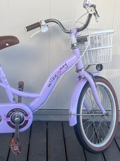 子供用自転車 18インチ パープル cupleading 自転車 子供用 パープル ブルー 14/16/18インチ